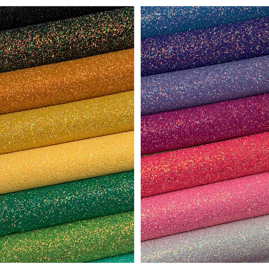 CANDY SHOP Super Chunky Glitter Faux Leather
