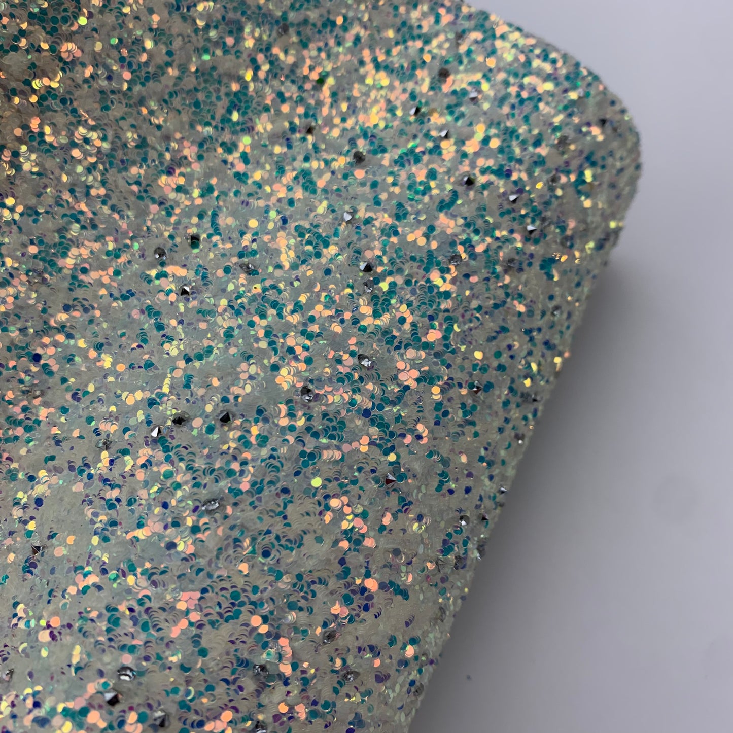 RAZZLE DAZZLE Chunky Glitter with Rhinestones Faux Leather