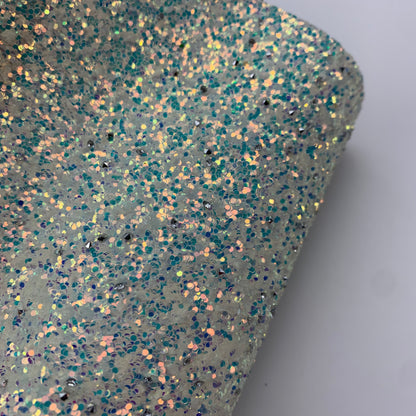 RAZZLE DAZZLE Chunky Glitter with Rhinestones Faux Leather