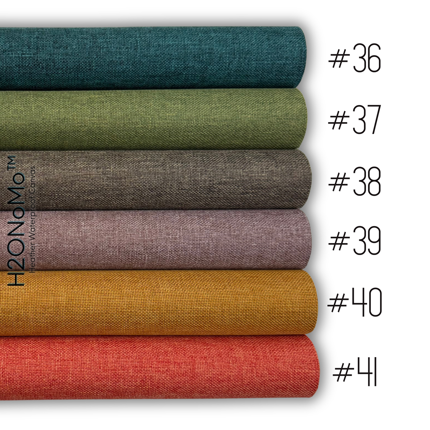 NEW COLORS! H2ONoMo™ Heather Waterproof Canvas 1/2 Yard Rolls