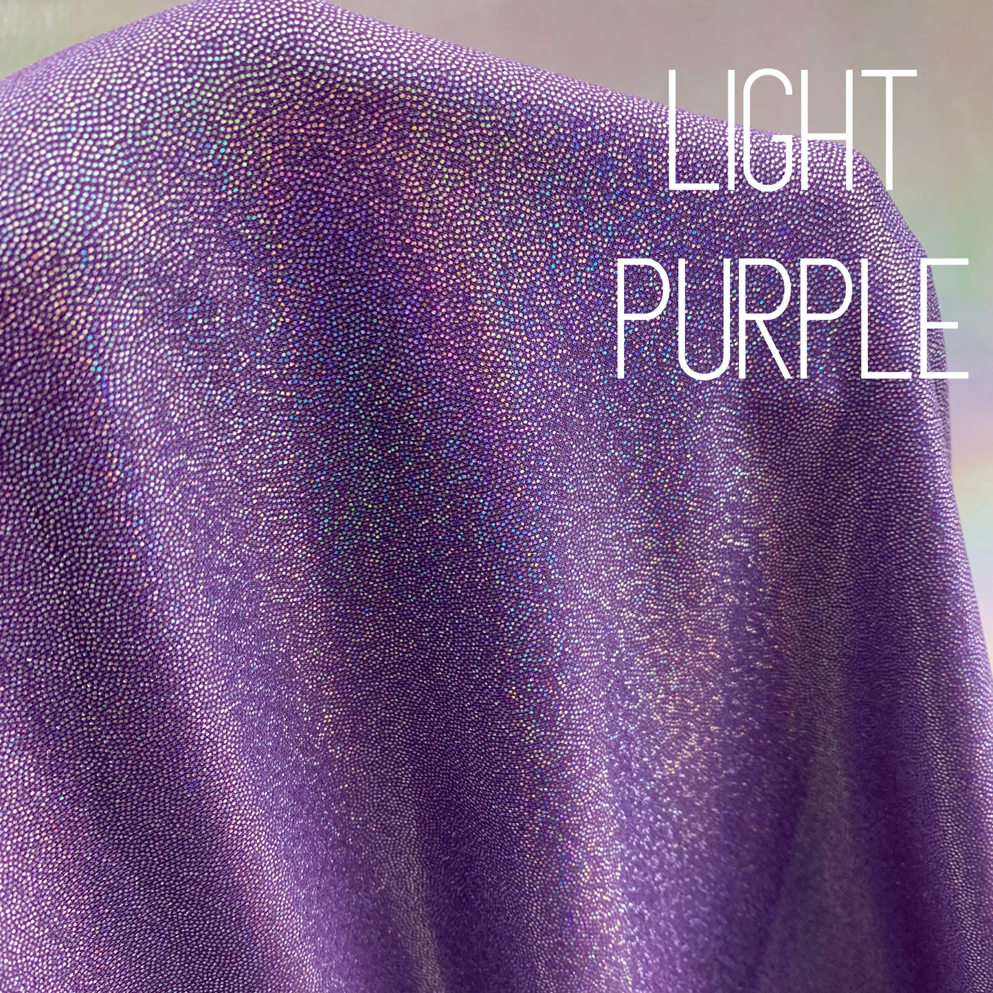 Light Purple Mini Dazzle Hologram Mystique Polyester Spandex Four Way Stretch Fabric