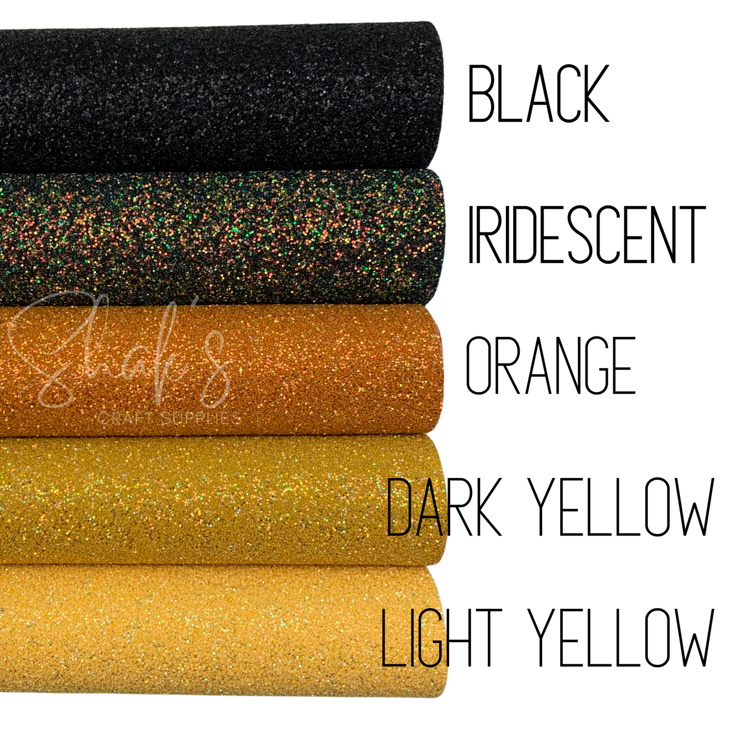 CANDY SHOP Super Chunky Glitter Faux Leather