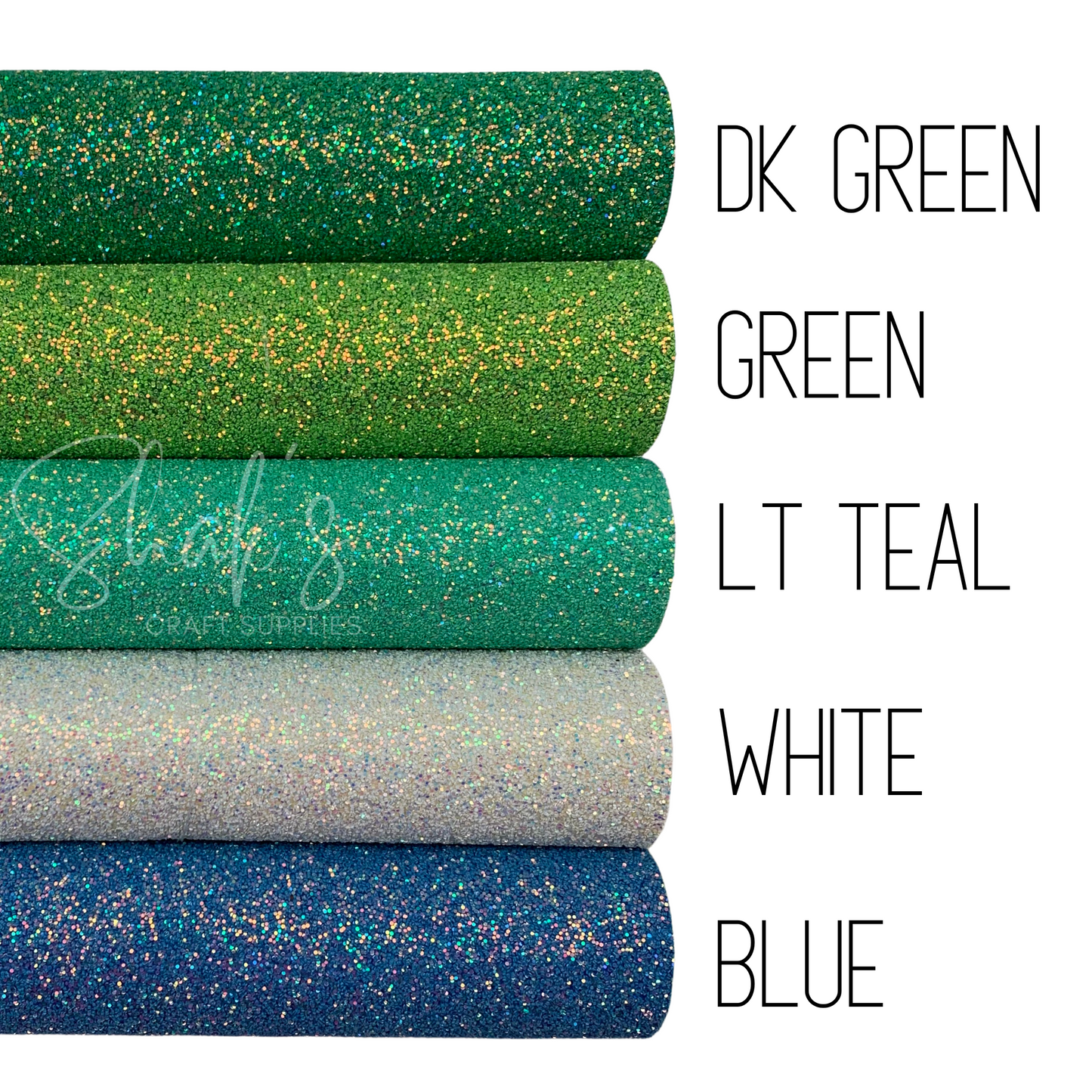 CANDY SHOP Super Chunky Glitter Faux Leather