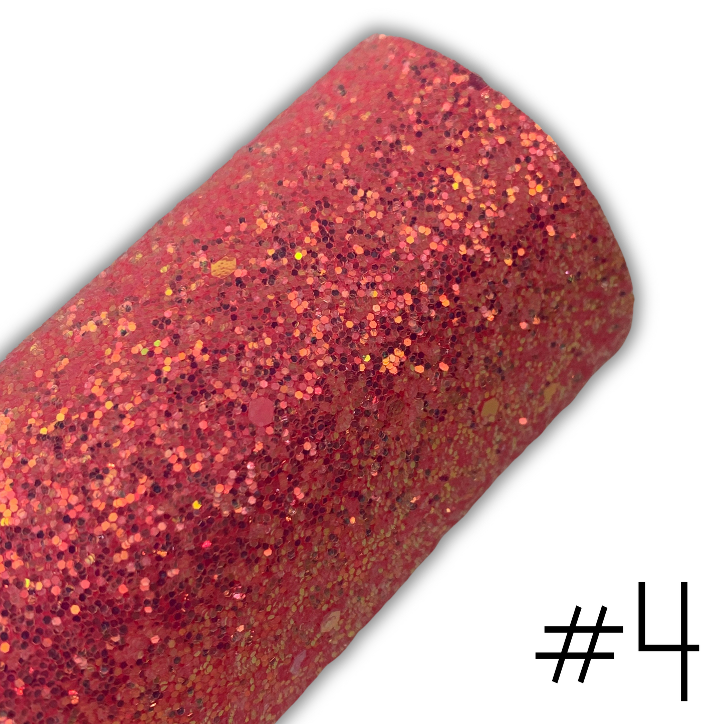 GLOW IN THE DARK Chunky Glitter Faux Leather with Soft Felt Backing