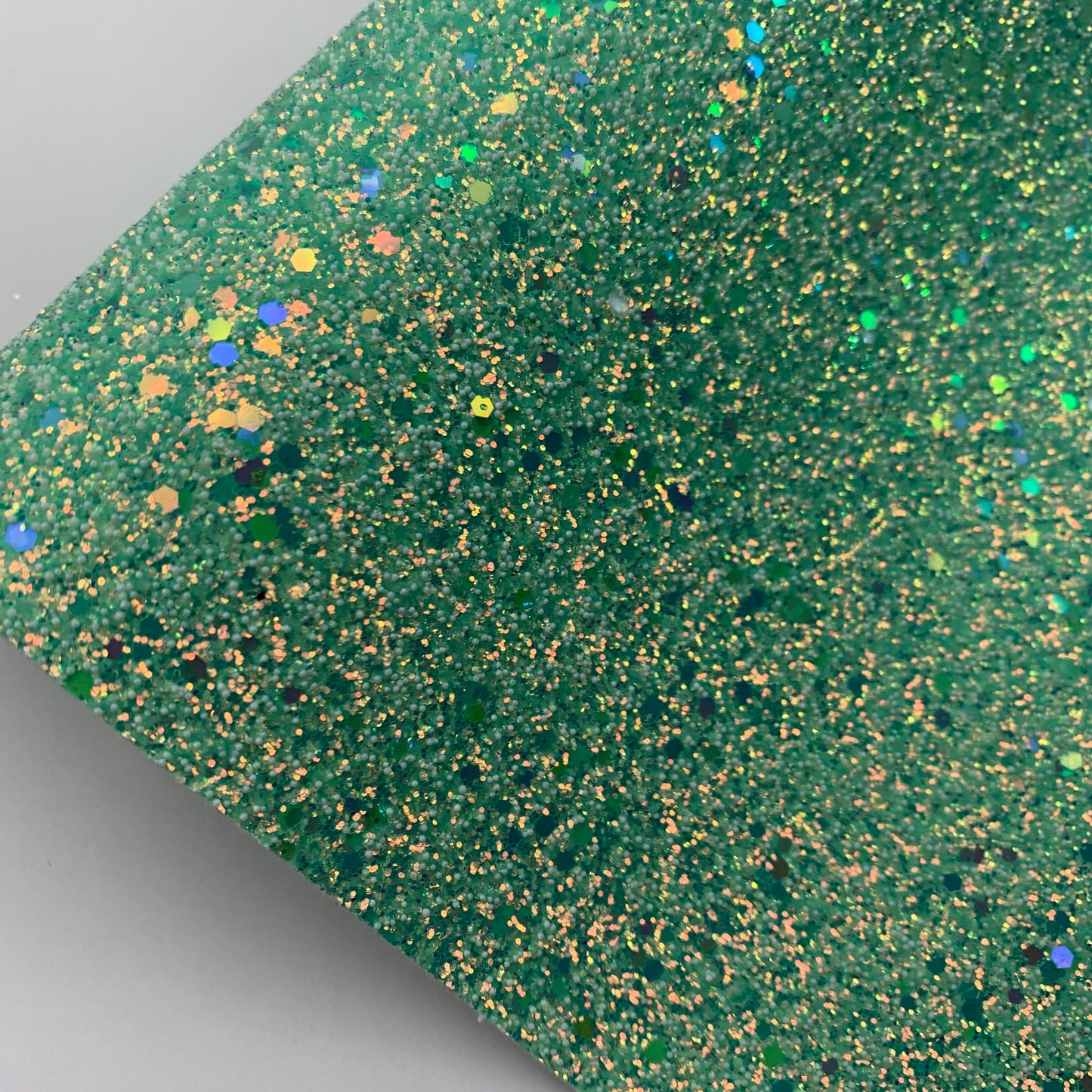 PEARL GLAM Chunky Glitter Faux Leather with Soft Felt Backing