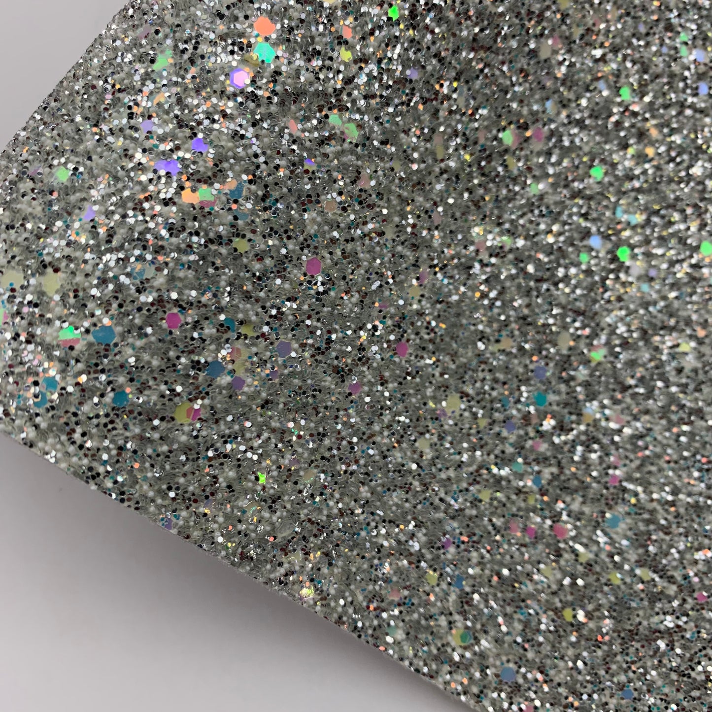 PEARL GLAM Chunky Glitter Faux Leather with Soft Felt Backing