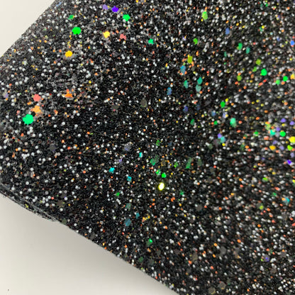 PEARL GLAM Chunky Glitter Faux Leather with Soft Felt Backing