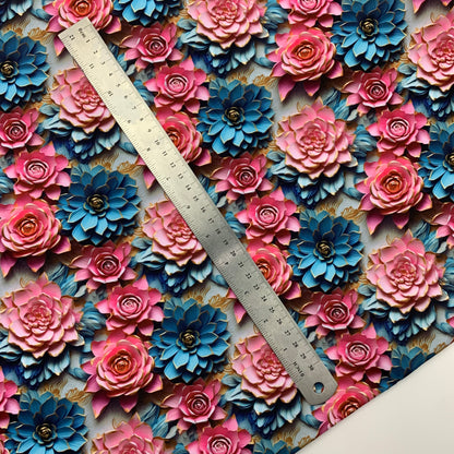 Cactus Flowers Print HydroReminisce™ Waterproof Luxury Fabric