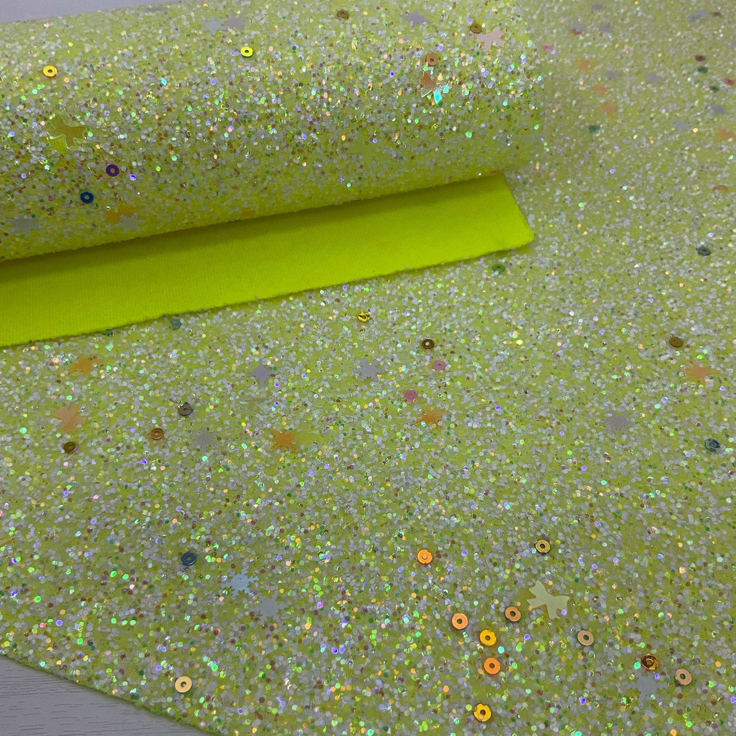 Chunky Glitter Mixed Snowflakes and Bows Sequin with Polyester Backing