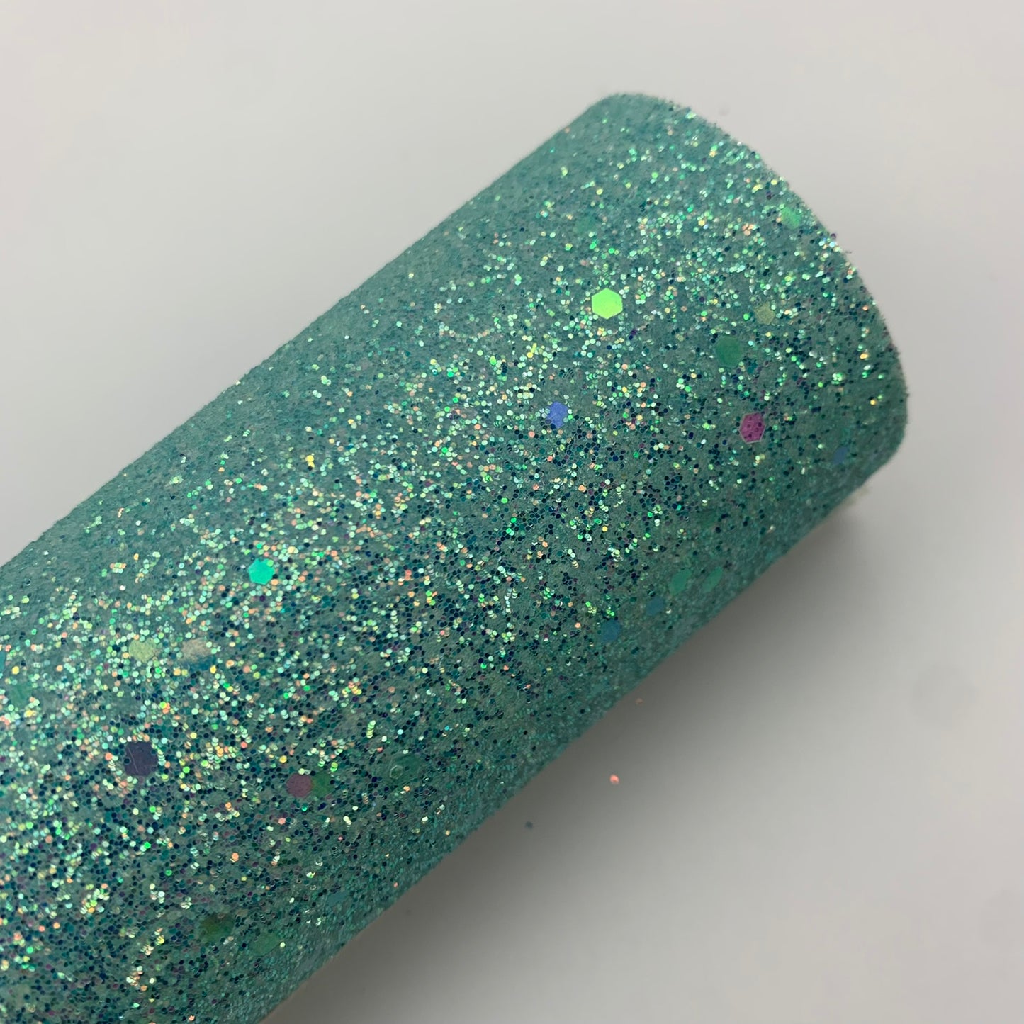 Light Sequin Chunky Glitter Faux Leather