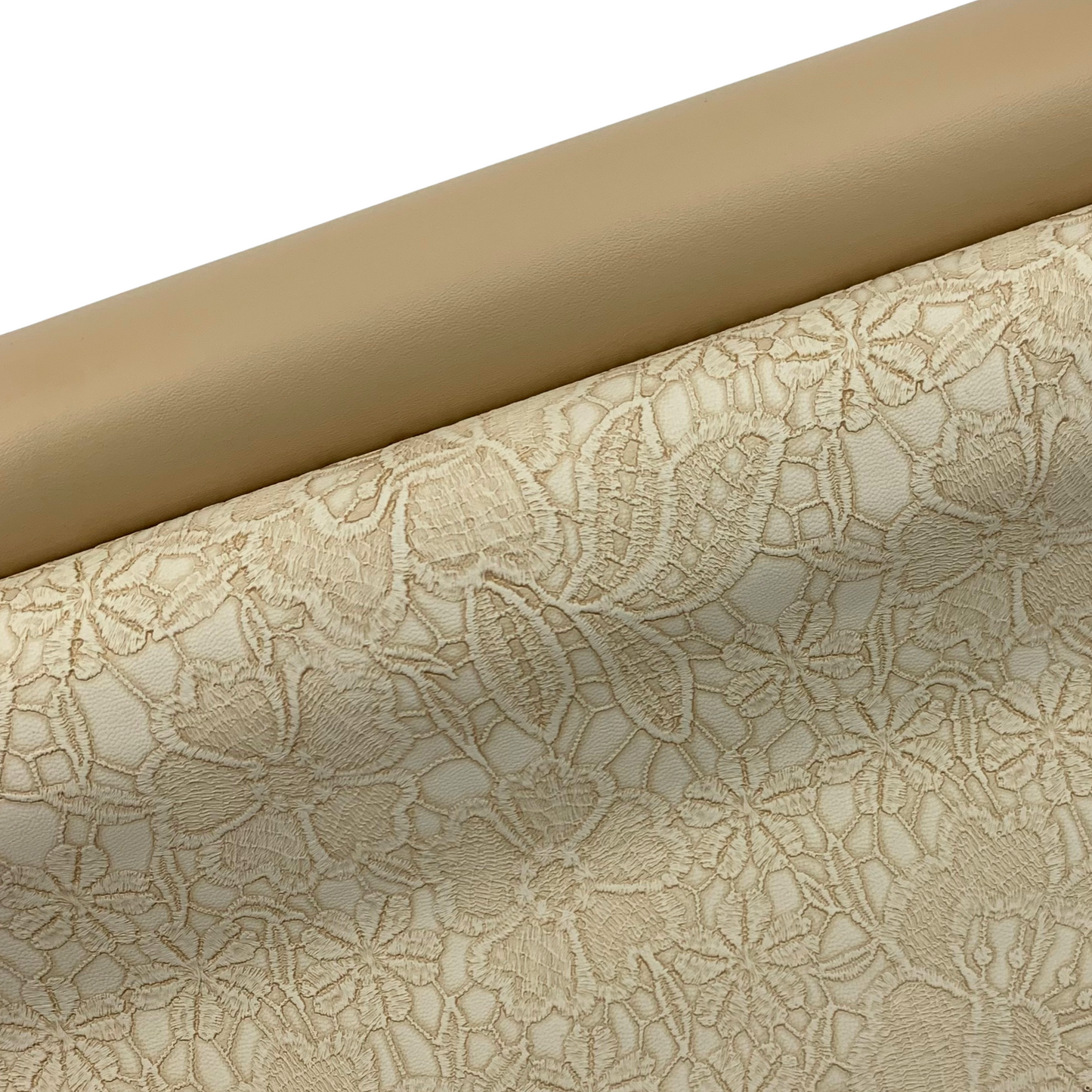 STONEWALL "Embossed Blooms" Faux Leather Half Yard Roll