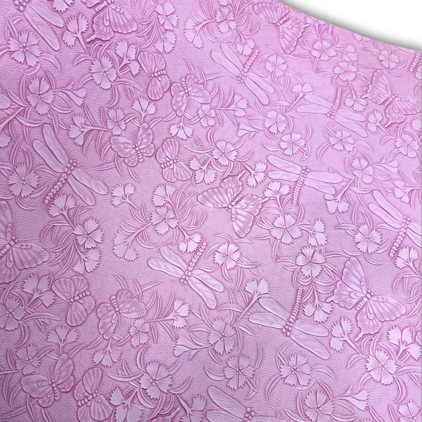 Garden of Wings Embossed Faux Leather