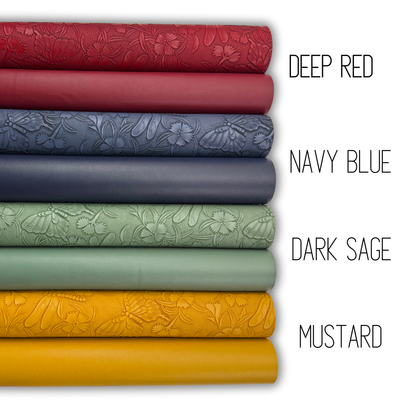 Garden of Wings Embossed Faux Leather