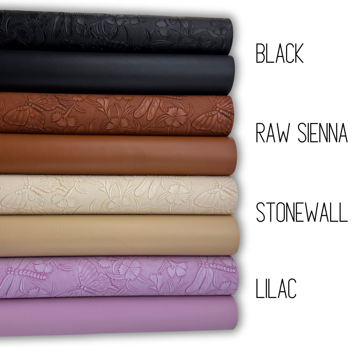 Garden of Wings Embossed Faux Leather