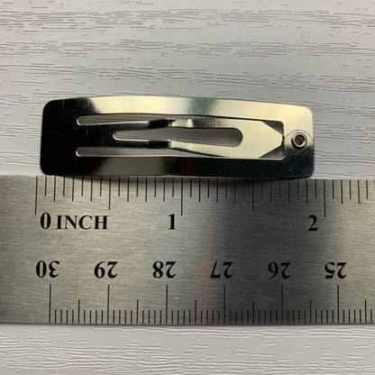 50mm (2”) 5cm Rectangular Snap Clips - Pack of 100