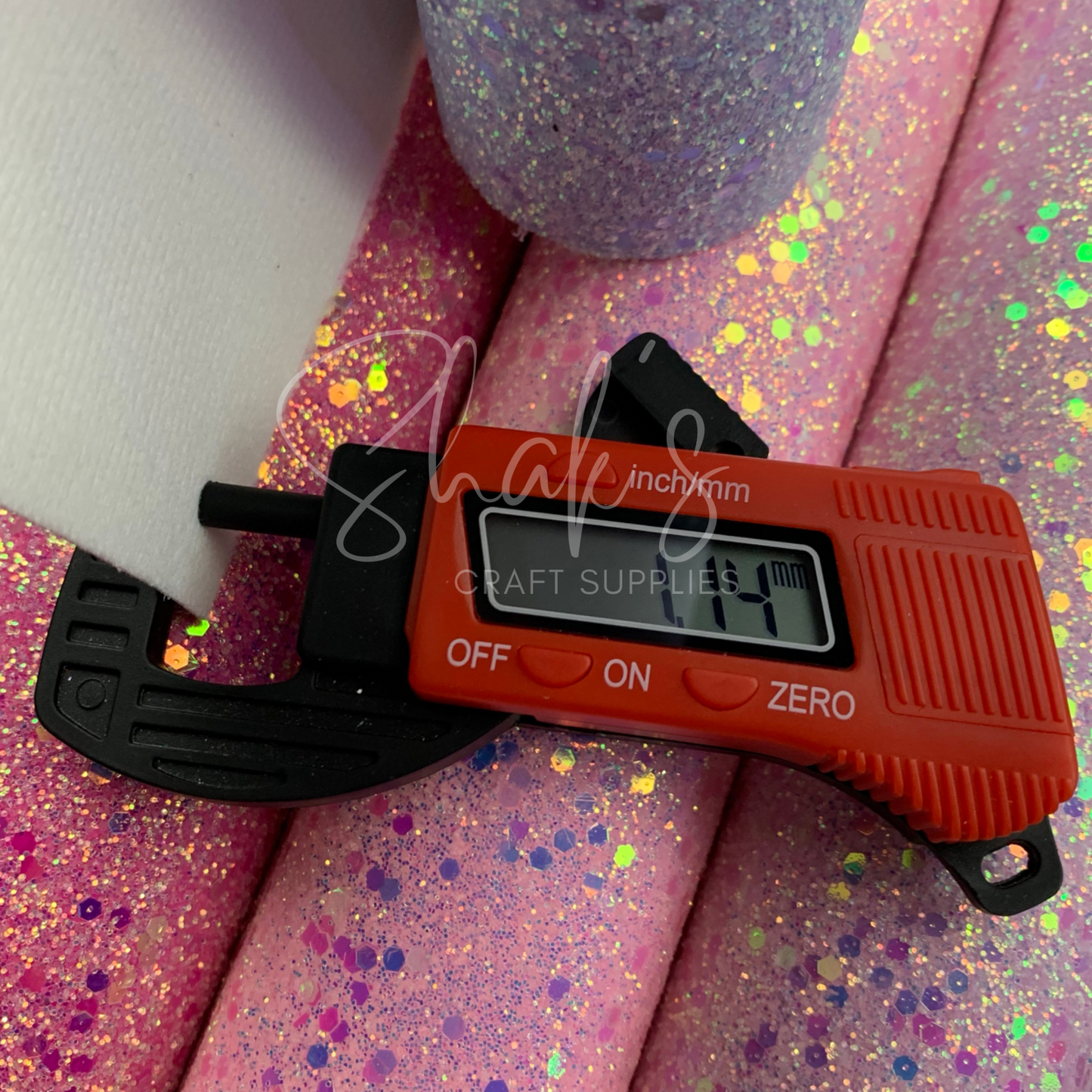 Iridescent Sequin Chunky Glitter Faux Leather