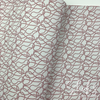Baseball Print Pebble Vegan Leather