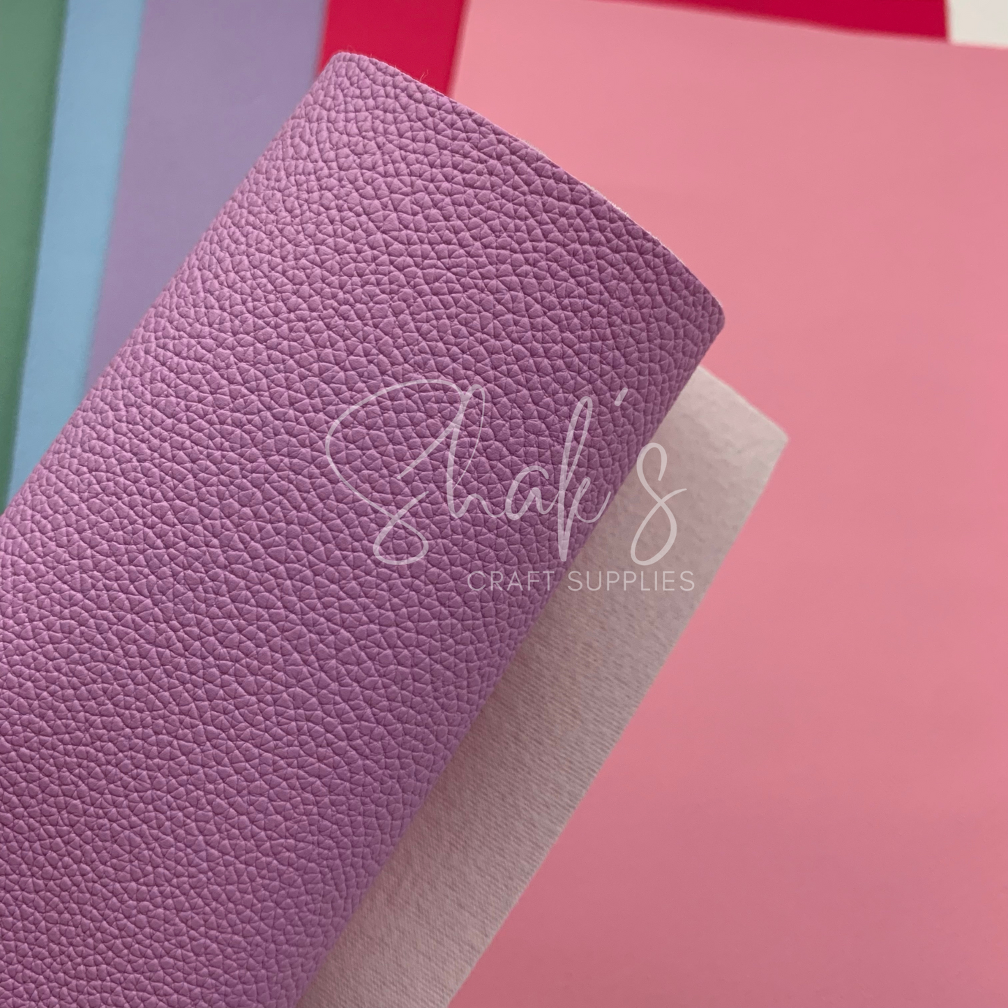 Small Pebble Litchi .6mm Faux Leather Sheets