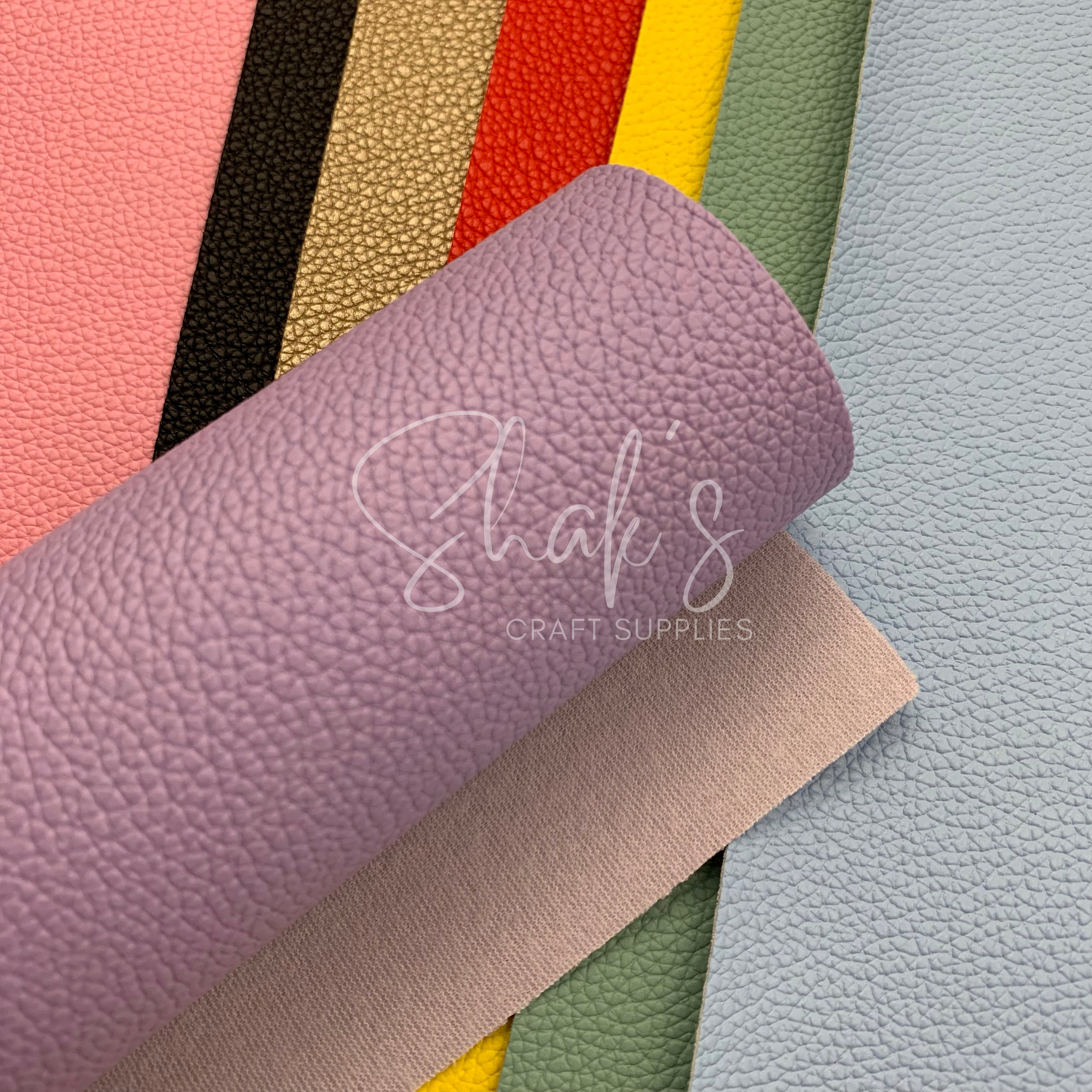 Small Pebble Litchi .6mm Faux Leather Sheets