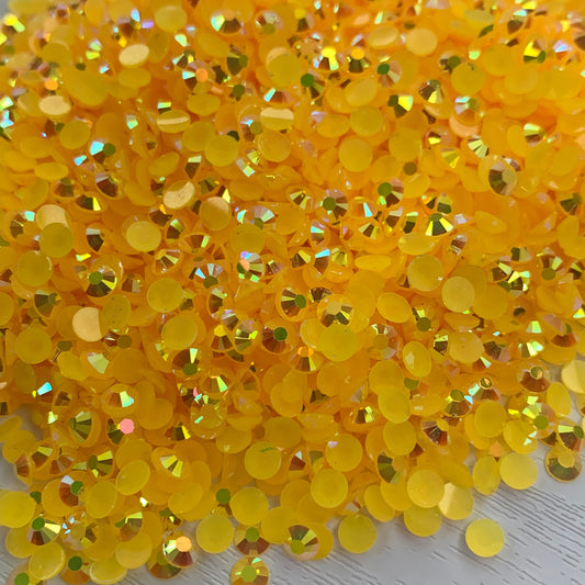 Citrine AB | Premium Jelly Resin Rhinestones | Non Hotfix | 3mm, 4mm or 5mm | Flatback
