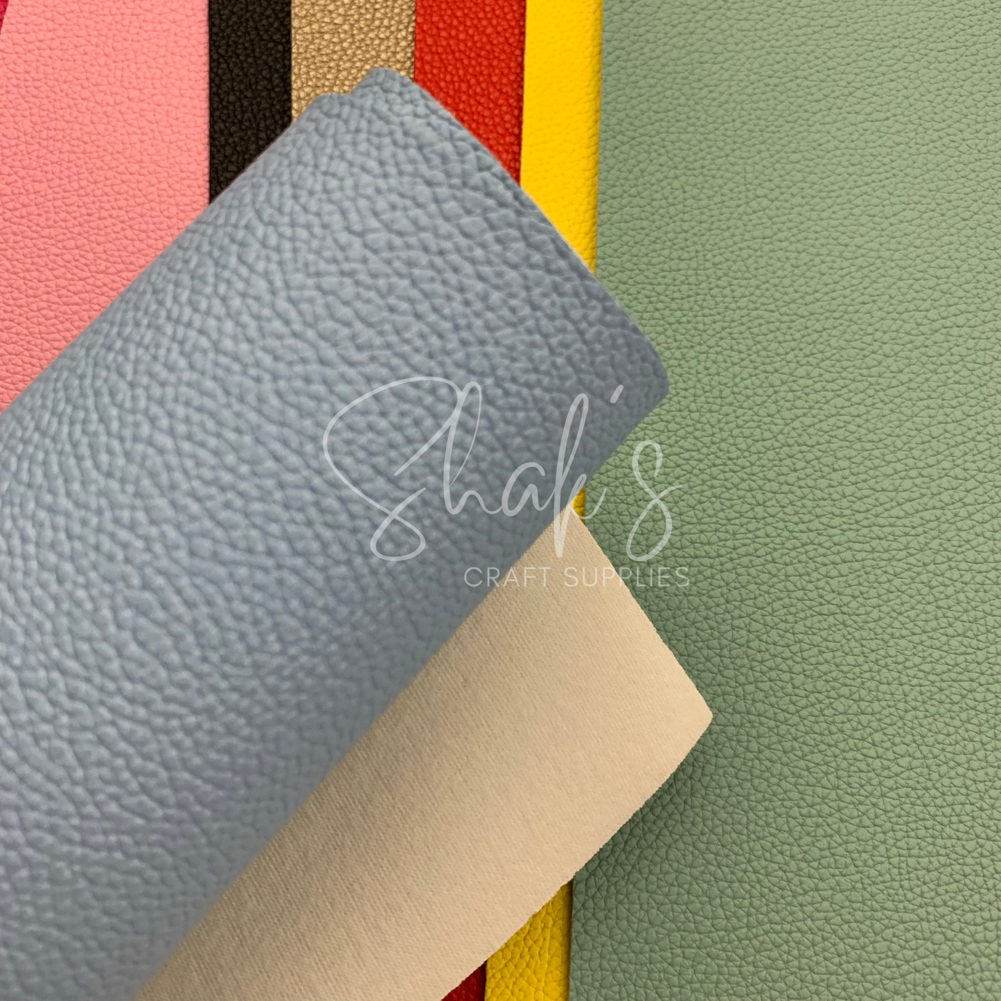 Small Pebble Litchi .6mm Faux Leather Sheets