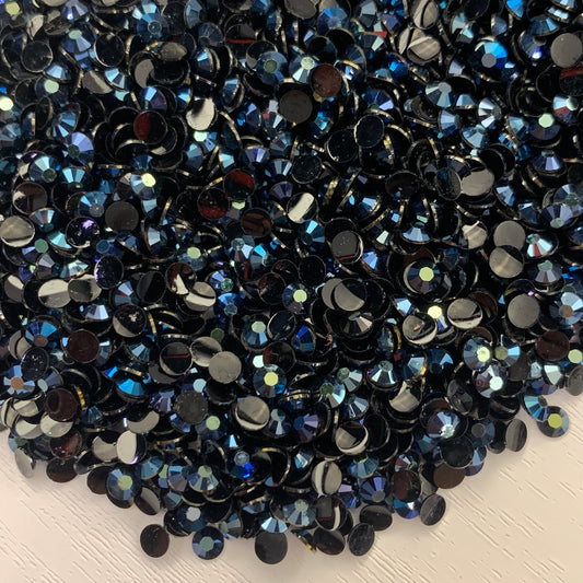 Jet Base Montana AB | Premium Jelly Resin Rhinestones | Non Hotfix | 3mm, 4mm or 5mm | Flatback