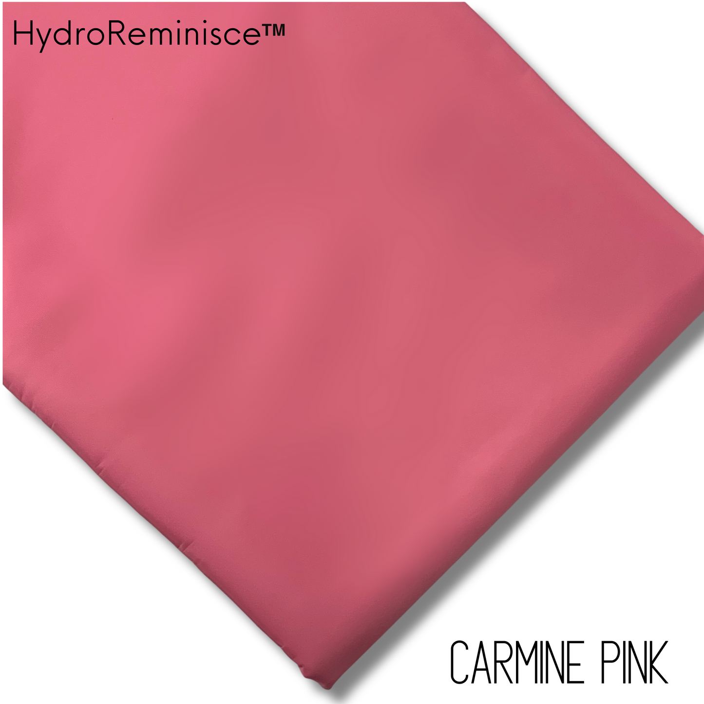 CARMINE PINK Solid Color HydroReminisce™ Luxury Fabric