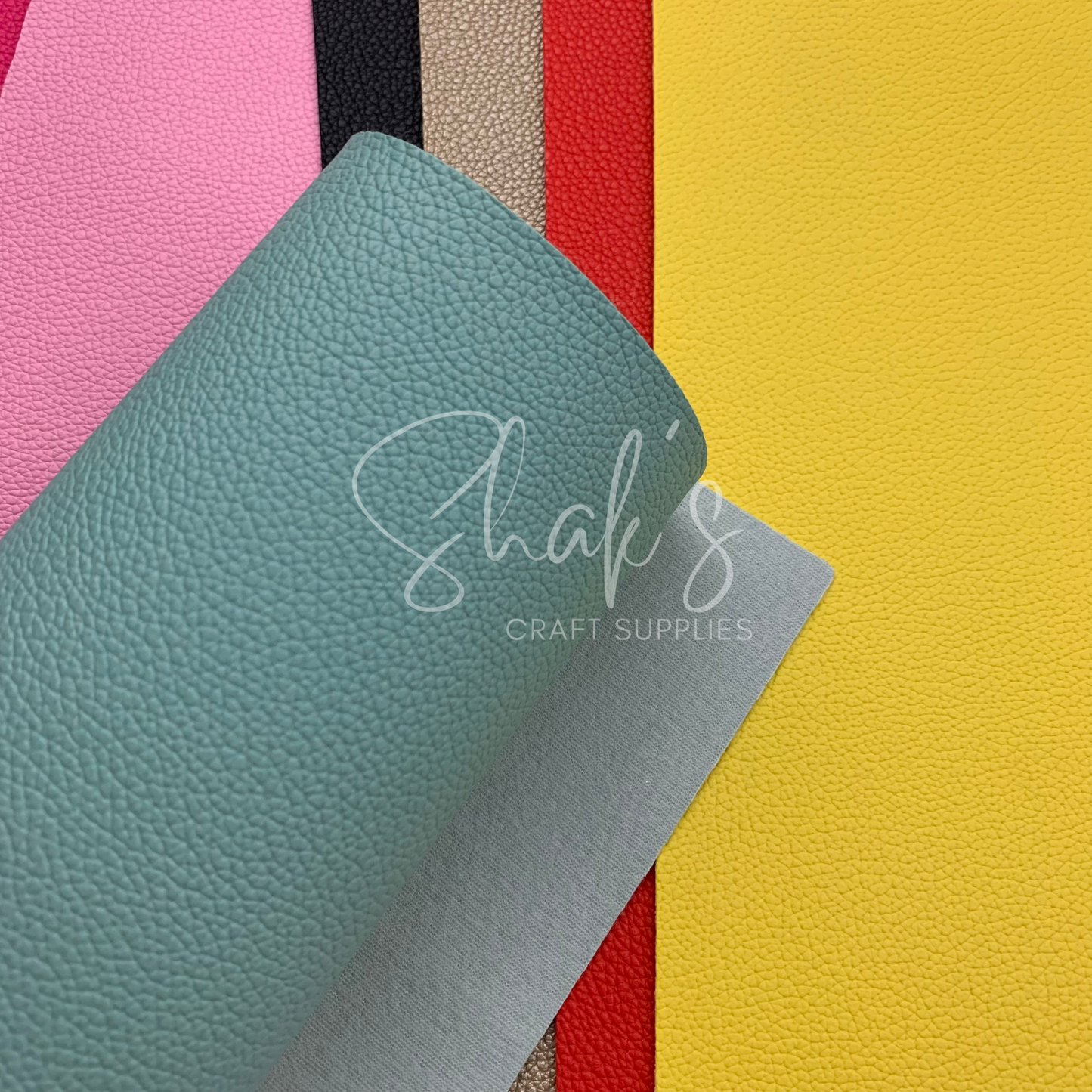 Small Pebble Litchi .6mm Faux Leather Sheets
