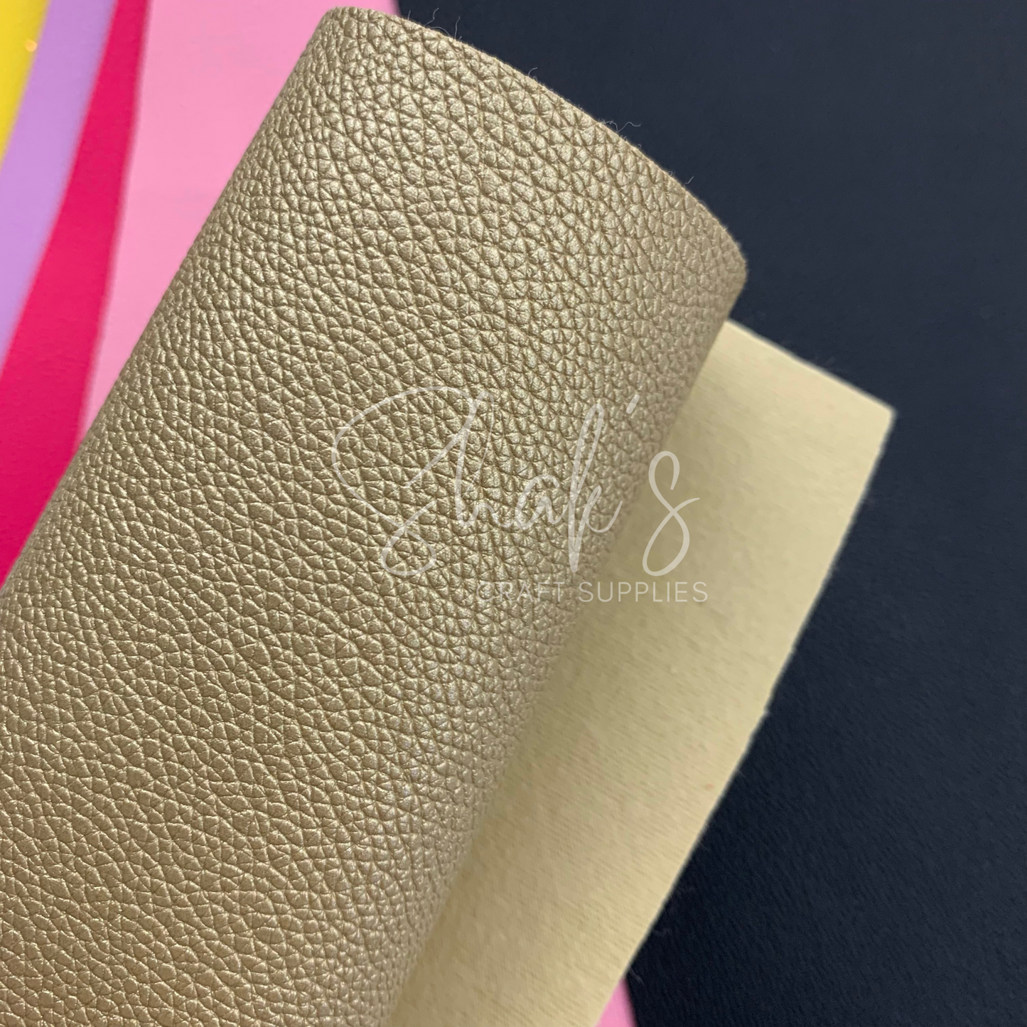 Small Pebble Litchi .6mm Faux Leather Sheets
