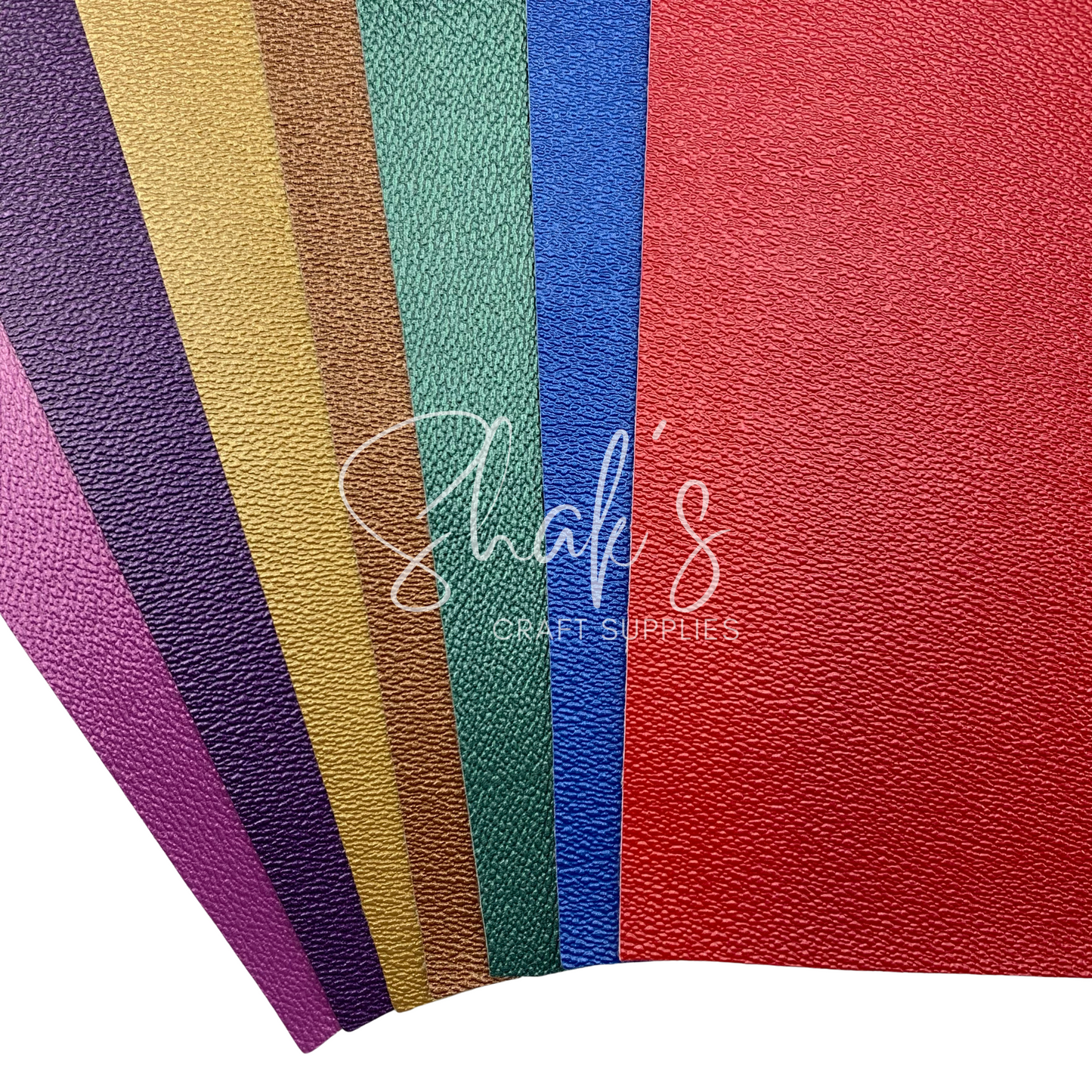 Glossy Textured .8mm Faux Leather Sheets