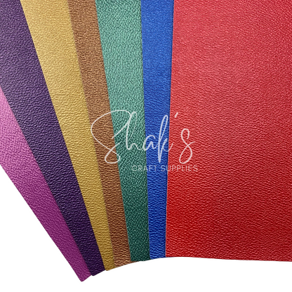 Glossy Textured .8mm Faux Leather Sheets