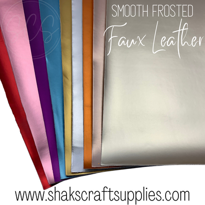 Frosted Smooth Surface Faux Leather Sheet