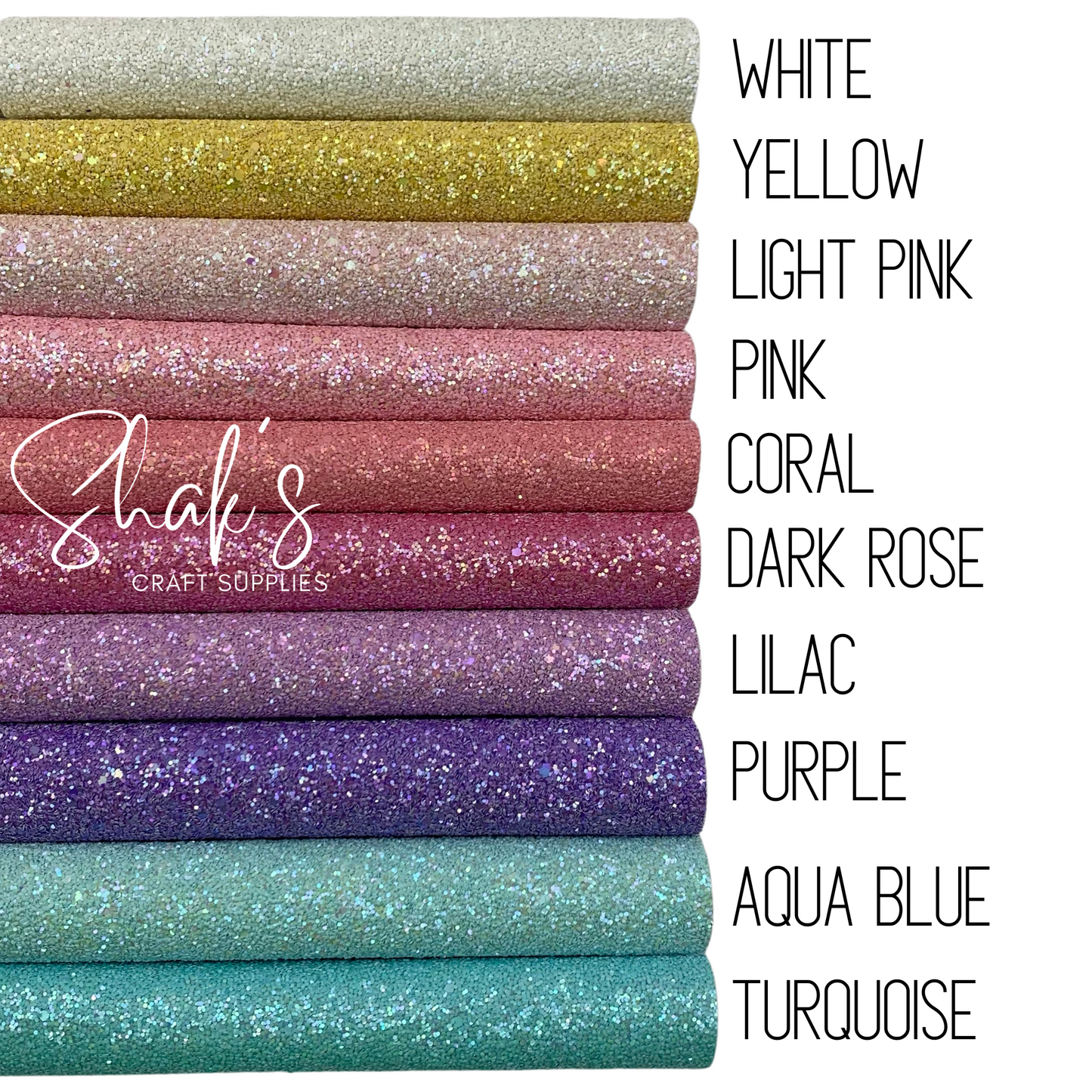 Mixed Sequin Chunky Glitter Sheet with Heavy Cotton Twill Backing