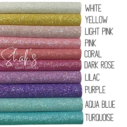 Mixed Sequin Chunky Glitter Sheet with Heavy Cotton Twill Backing