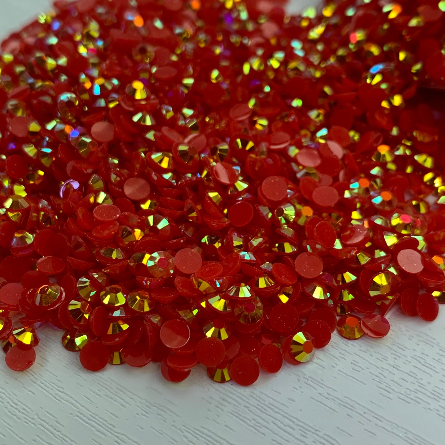 Siam AB | Premium Jelly Resin Rhinestones | Non Hotfix | 3mm, 4mm or 5mm | Flatback