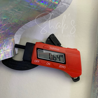 Iridescent Embossed Stones .6mm Vinyl - Faux Leather