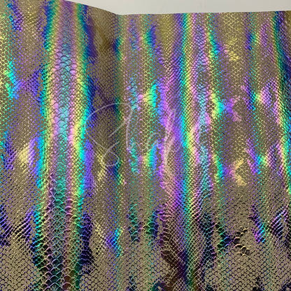 Snake Skin Iridescent .6mm Faux Leather