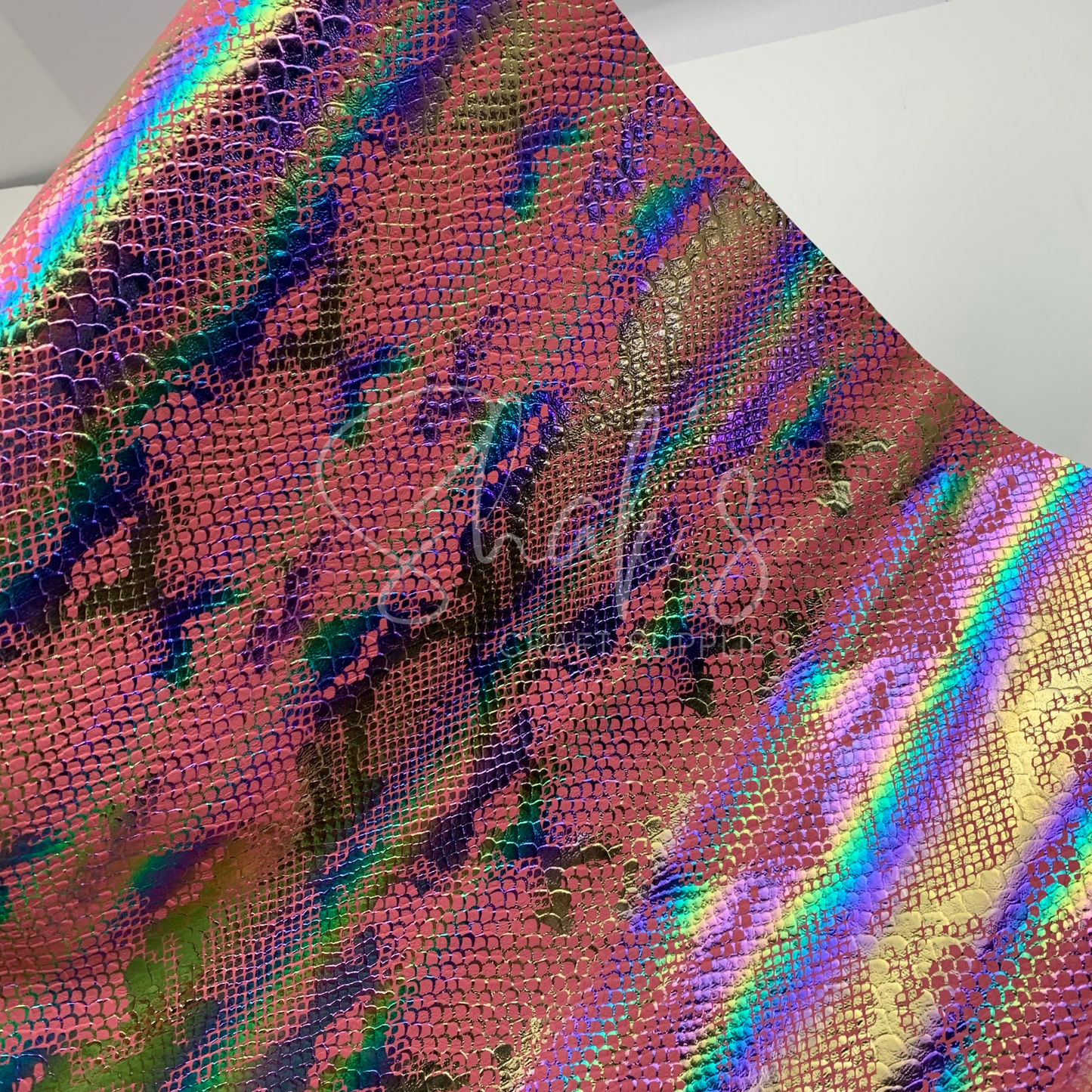 Snake Skin Iridescent .6mm Faux Leather