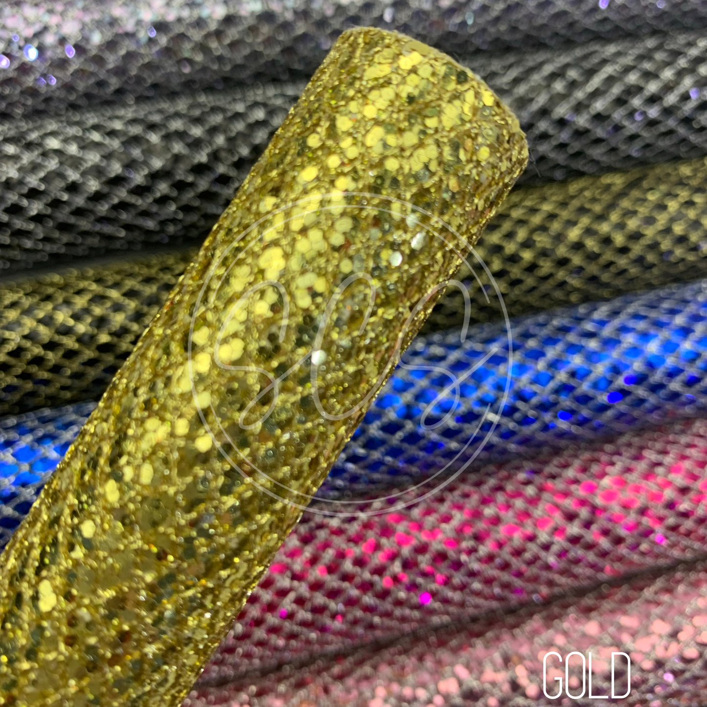 Diamond Laced Lattice Chunky Glitter Canvas Faux Leather Sheets