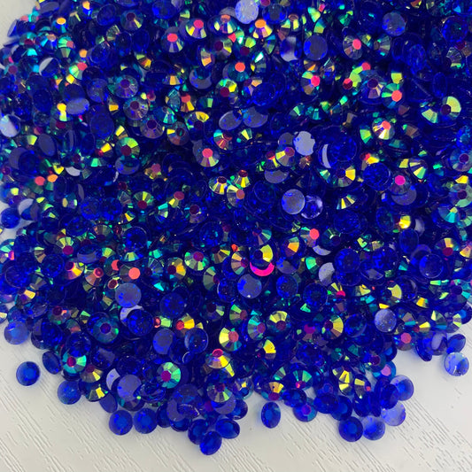 Clear Sapphire AB | Premium Jelly Resin Rhinestones | Non Hotfix | 3mm, 4mm or 5mm | Flatback