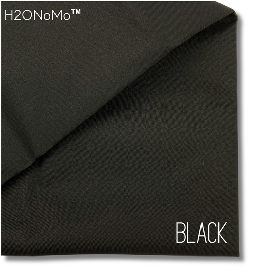 BLACK Solid Color H2ONoMo™ Water Resistant Canvas