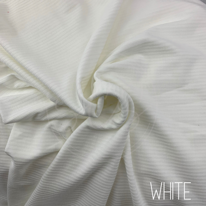 Neutral Tones Rib Knit Stretch Fabric Strip, Half and Full Yards