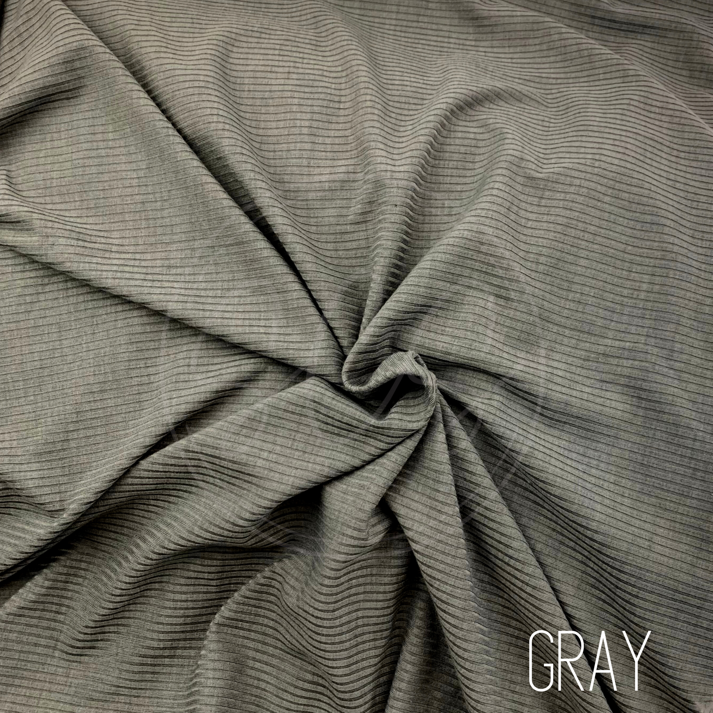 Neutral Tones Rib Knit Stretch Fabric Strip, Half and Full Yards