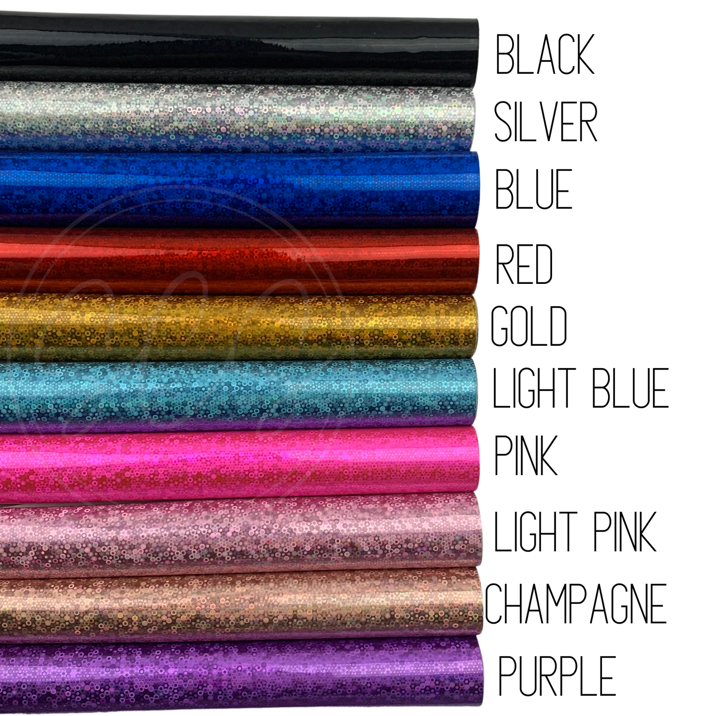 Laser Patent Mirror Glossy Smooth Surface Faux Leather Sheet