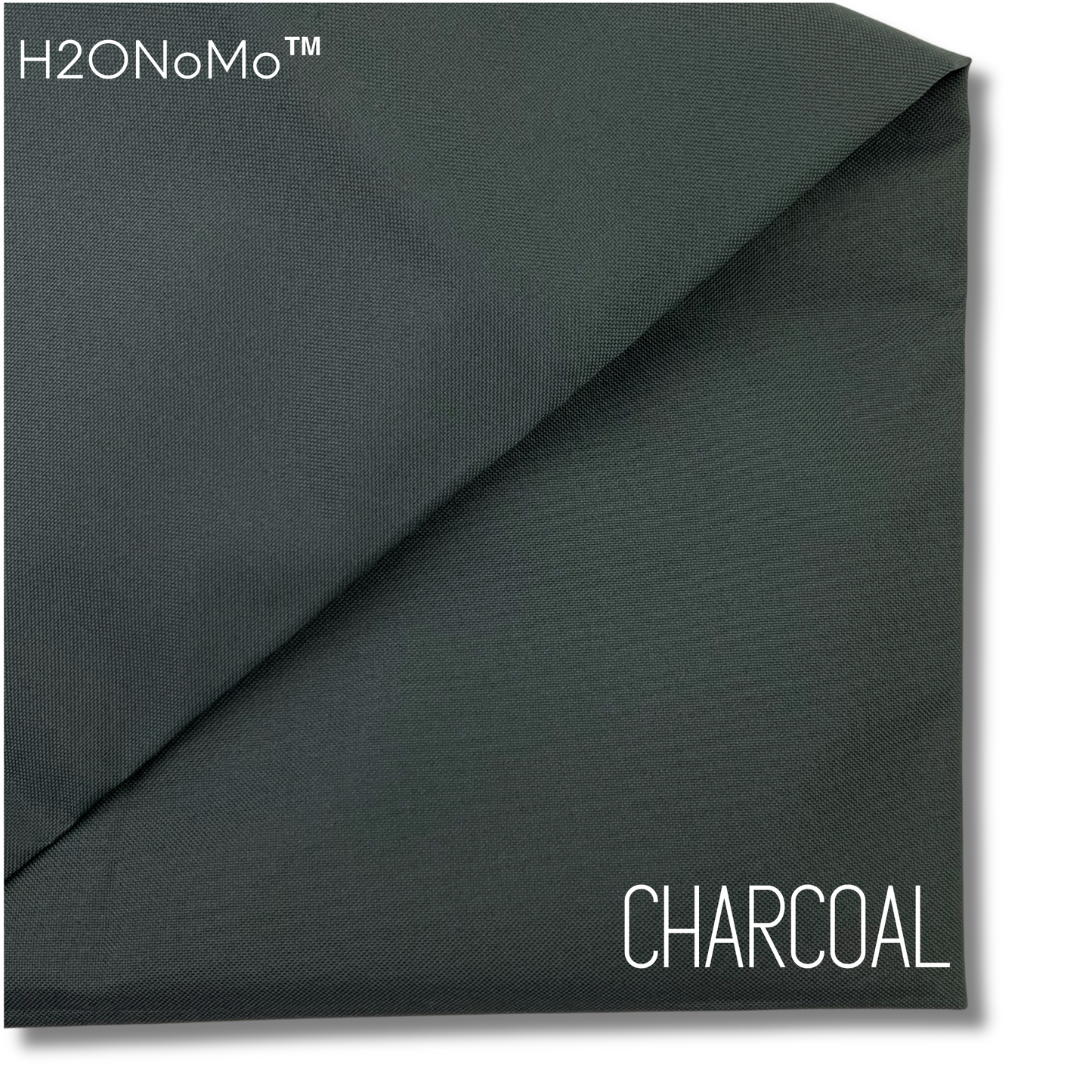 CHARCOAL Solid Color H2ONoMo™ Water Resistant Canvas