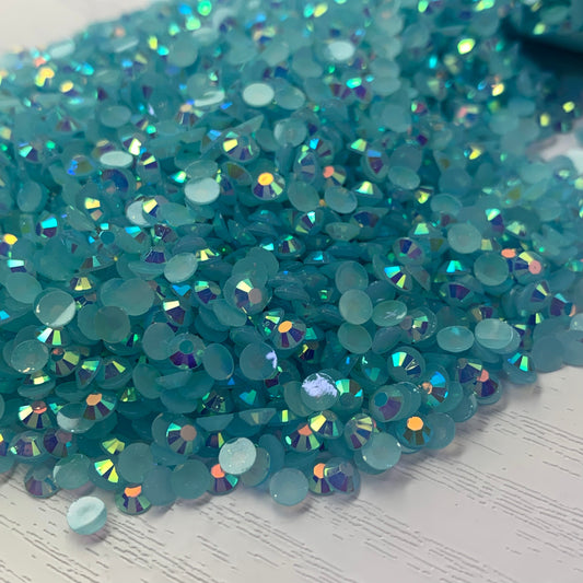 Aquam AB | Premium Jelly Resin Rhinestones | Non Hotfix | 3mm, 4mm or 5mm | Flatback
