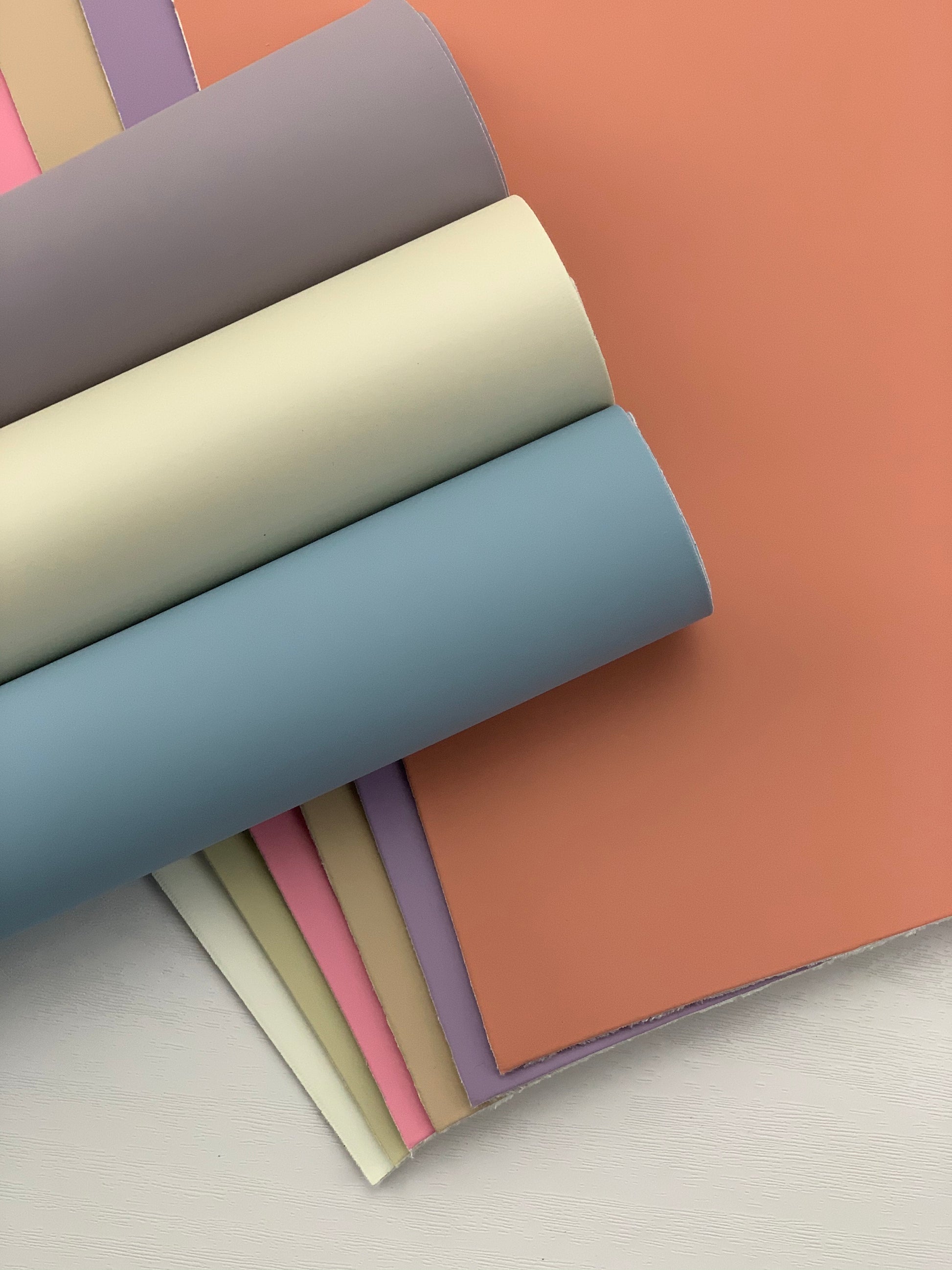 Smooth Solid Colors Faux Leather Sheet