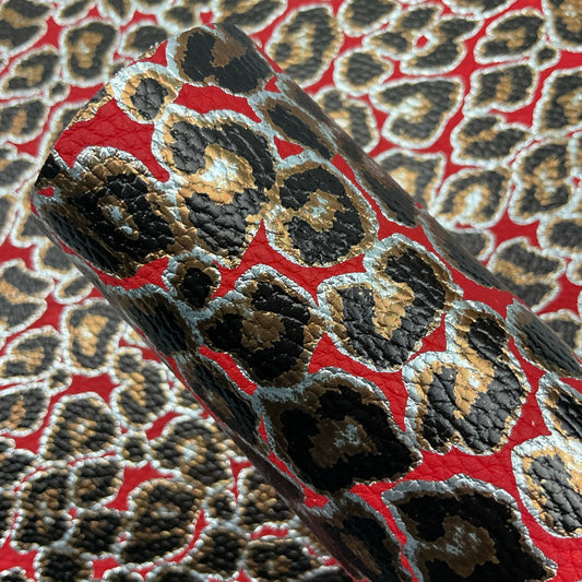 Leopard Pebbled Faux Leather