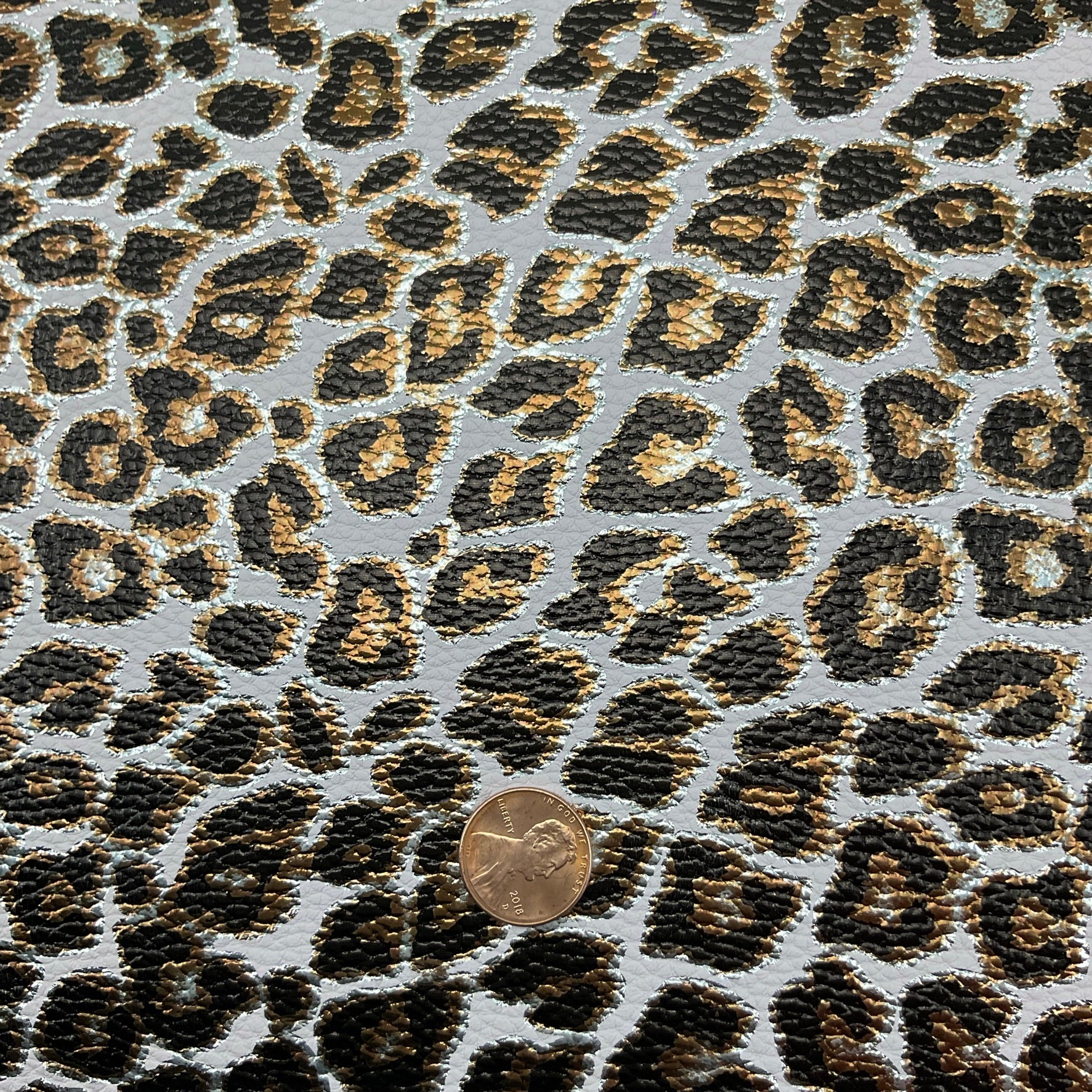Leopard Pebbled Faux Leather