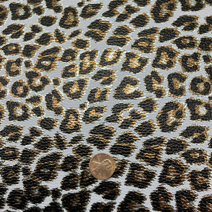 Leopard Pebbled Faux Leather